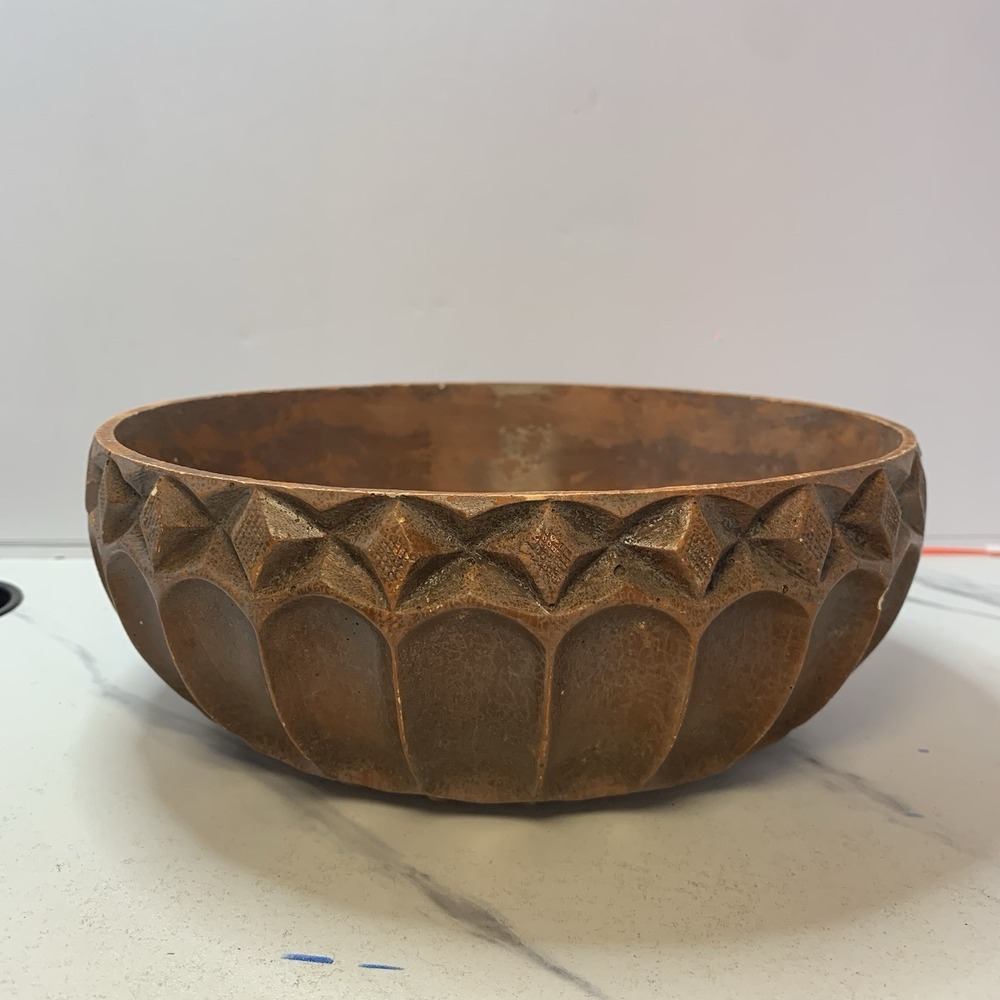 Vintage Pompadour Products Wood Like Bowl Made In USA